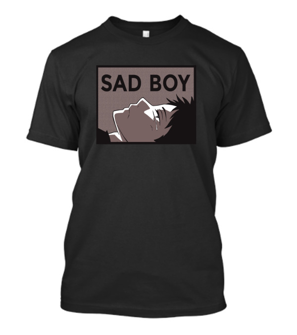 Sad Boy Anime Aesthetic Vaporwave Japanese Otaku Bishonen T-Shirt