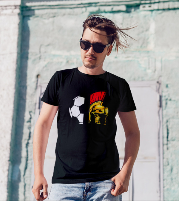Spartans Soccer Helmet Fusion T-Shirt