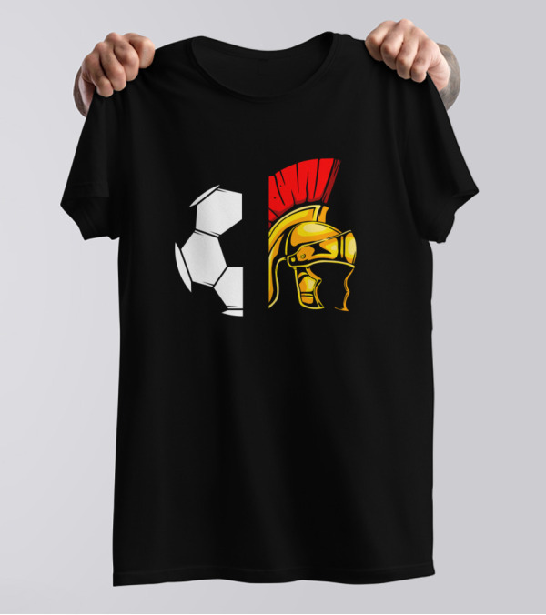 Spartans Soccer Helmet Fusion T-Shirt