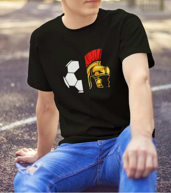 Spartans Soccer Helmet Fusion T-Shirt