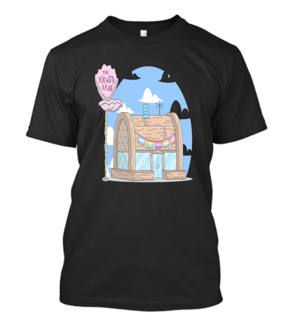 The Krusty Krab Underwater Restaurant Graphic Illustration From SpongeBob SquarePants T-Shirt