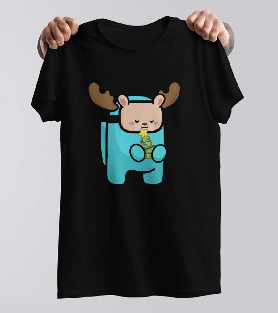 Among Us Moose Impostor Christmas Tree Costume T-Shirt