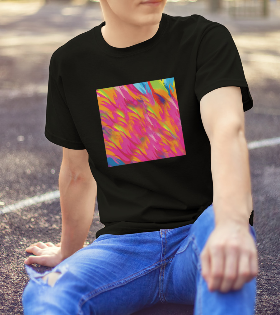 Artistic Color Vibrant Abstract Palette T-Shirt