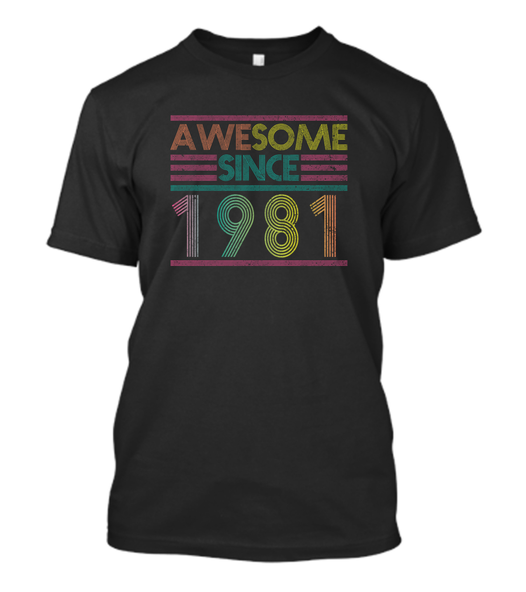 Awesome Since 1981 Best Retro Vintage Birthday Year T-Shirt