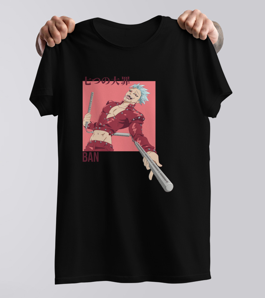 Ban Nanatsu No Taizai Character Art Anime T-Shirt