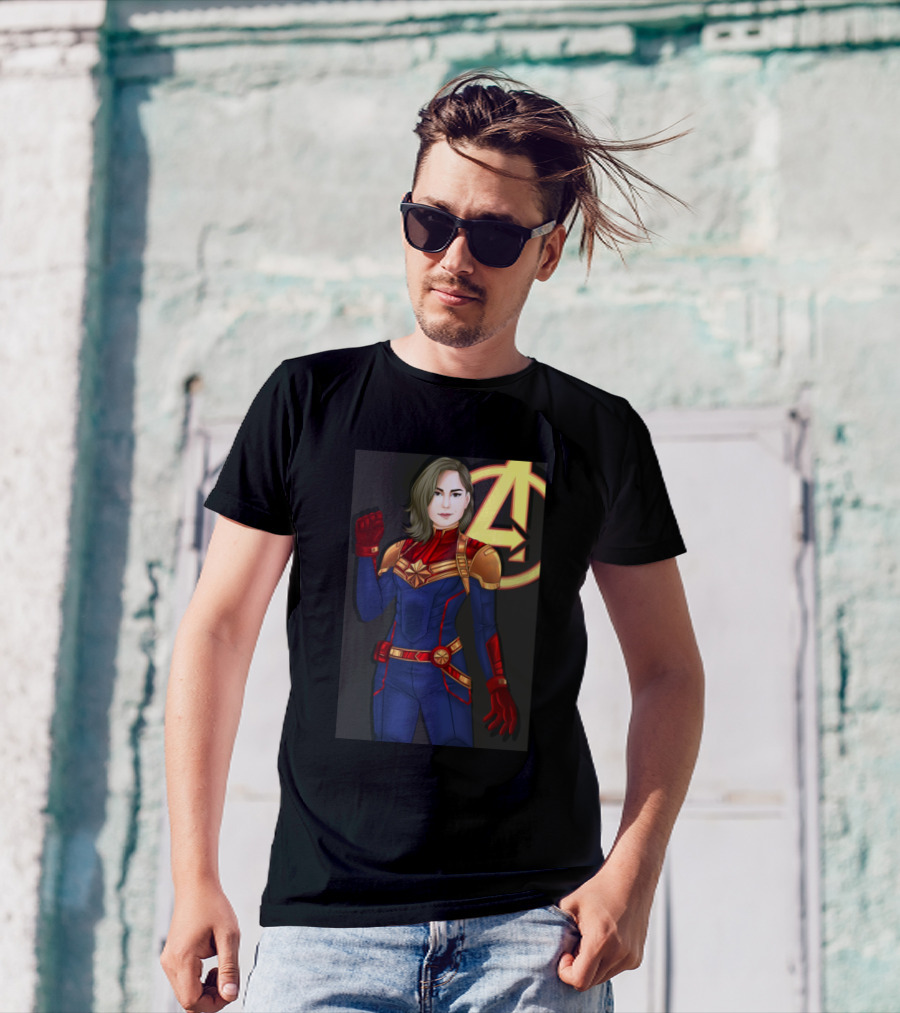 Avengers Beautiful Captain Marvel T-Shirt
