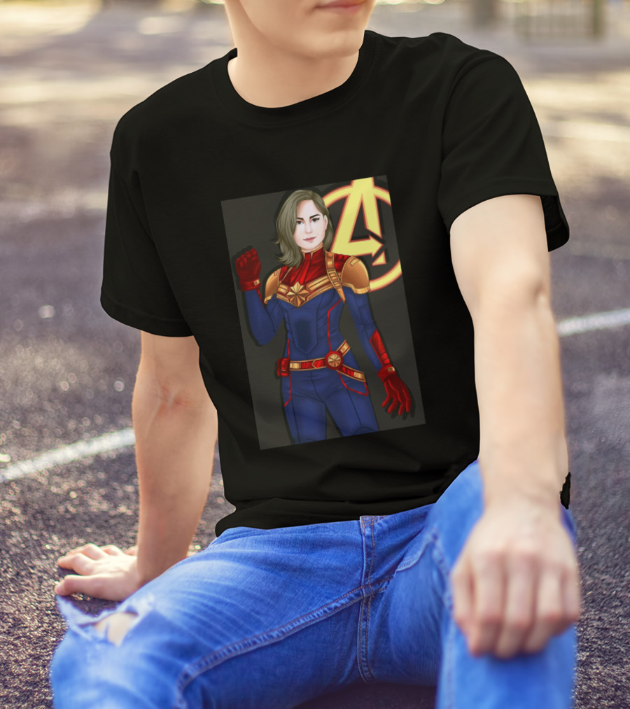 Avengers Beautiful Captain Marvel T-Shirt