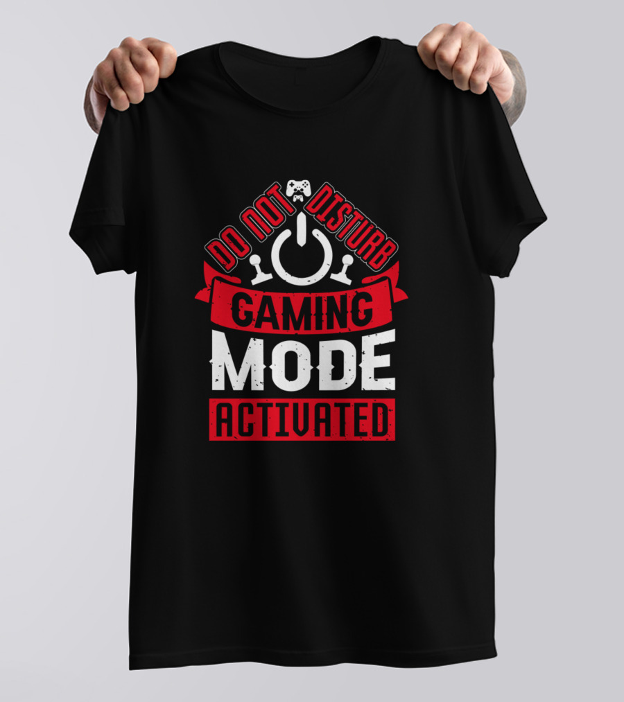Do Not Disturb Button Gaming Mode Activated Controller T-Shirt