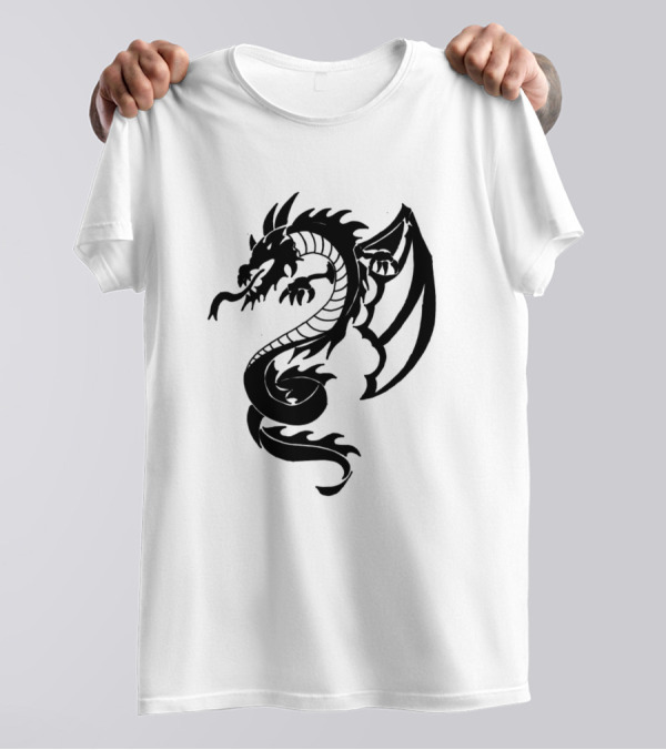 Dragon Tribal Tattoo Dark T-Shirt
