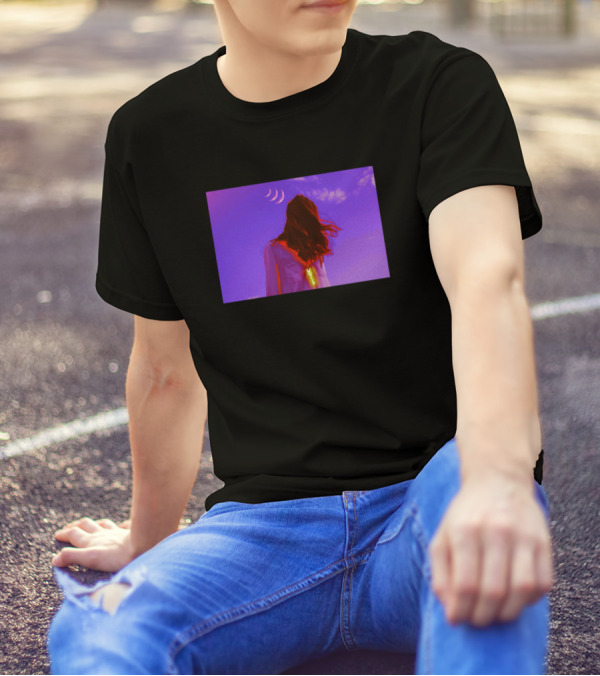 Existence Cosmic Woman Under Triple Crescent Moon T-Shirt