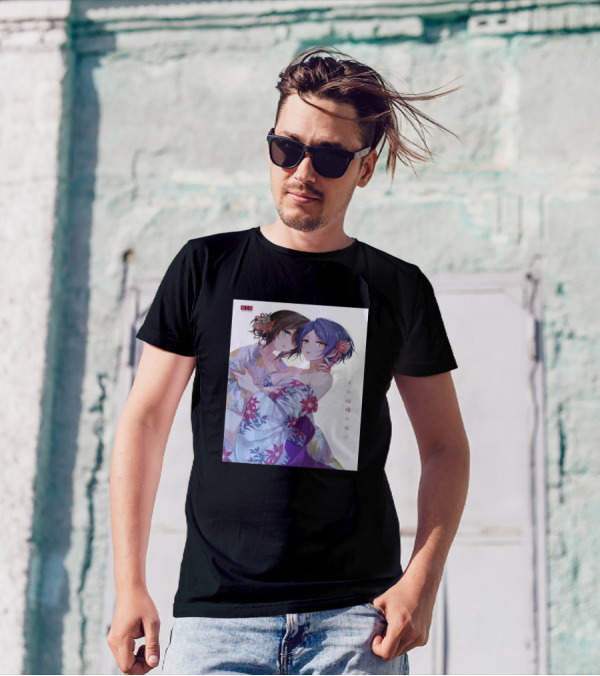 Fumika Sagisawa Japanese Kimono Floral T-Shirt