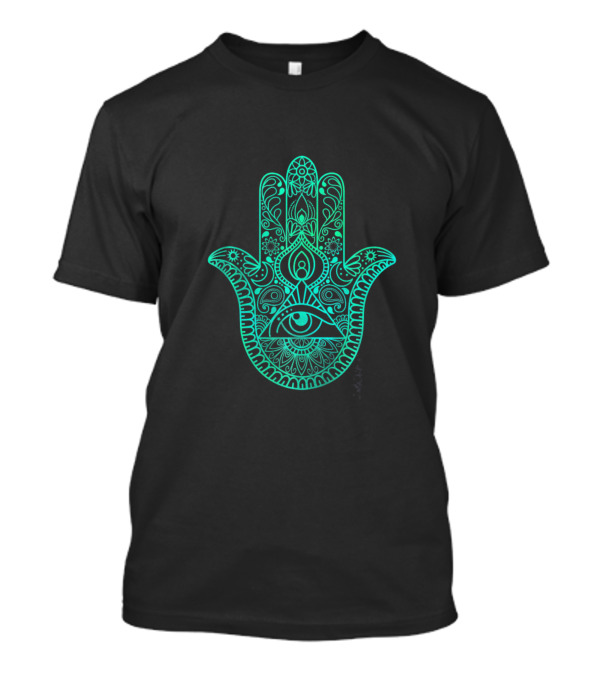 Hamsa Eye Symbol Yoga Meditation Spiritual Mandala T-Shirt