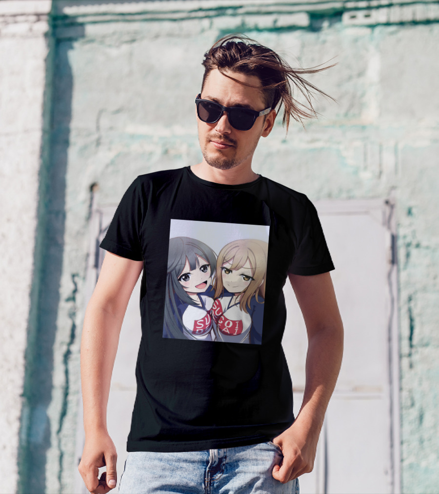Hanamaru Kunikida You Watanabe Sugoi Dekai Anime Characters T-Shirt