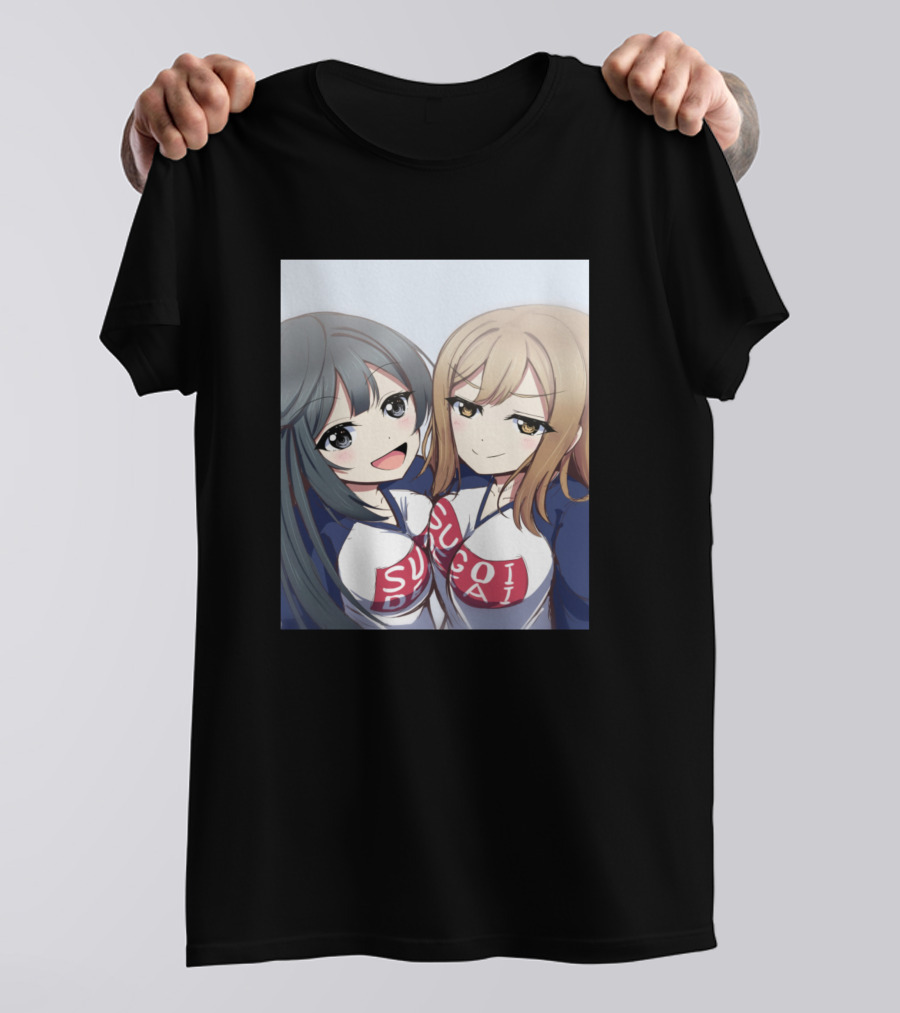 Hanamaru Kunikida You Watanabe Sugoi Dekai Anime Characters T-Shirt