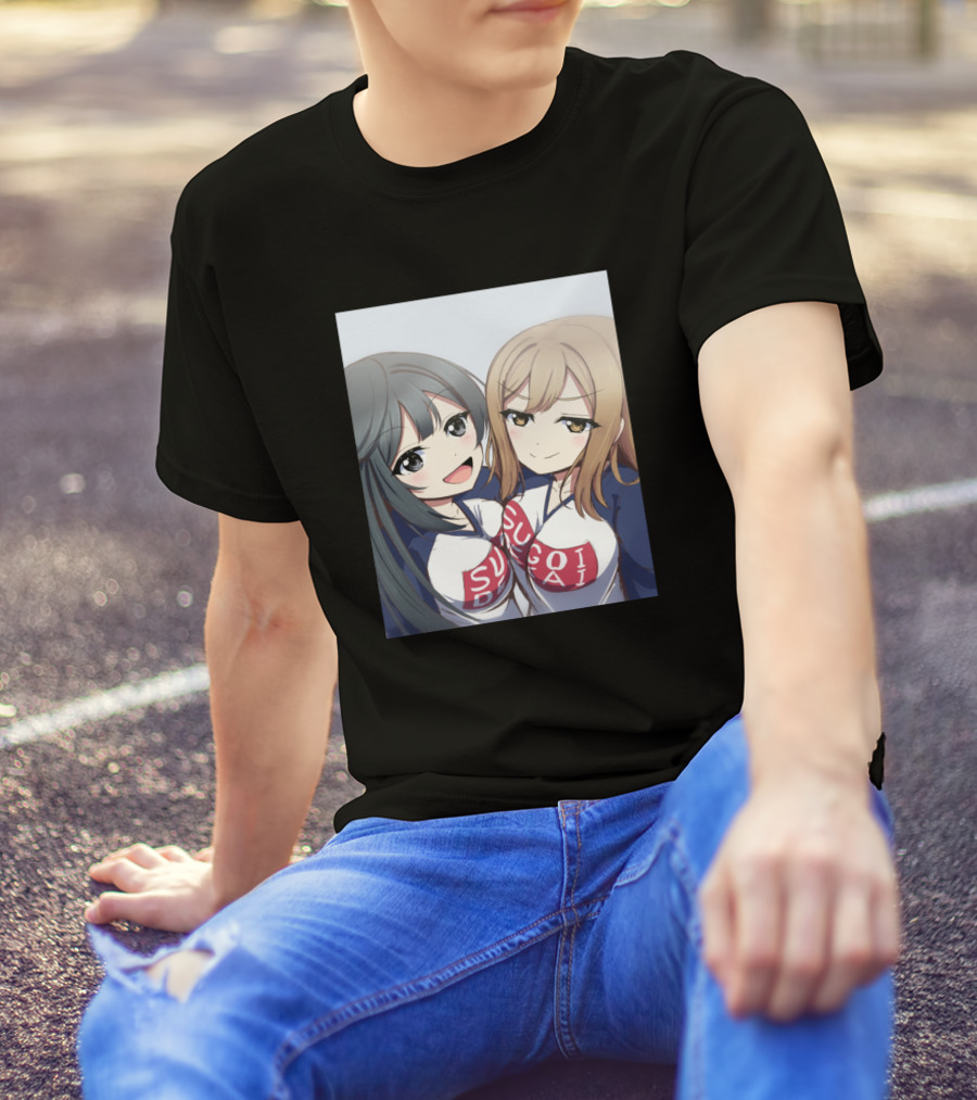Hanamaru Kunikida You Watanabe Sugoi Dekai Anime Characters T-Shirt