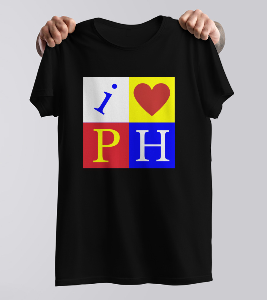 I Heart PH Philippines Love Block T-Shirt