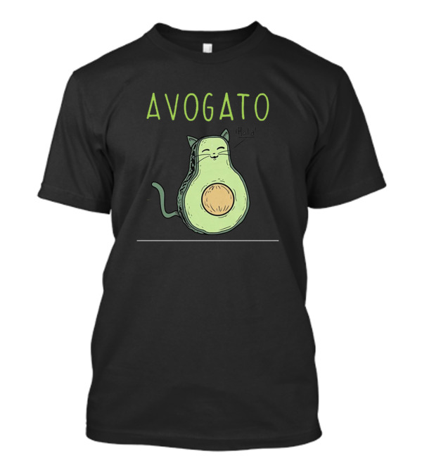 Avogato Meow Cat Avocado T-Shirt