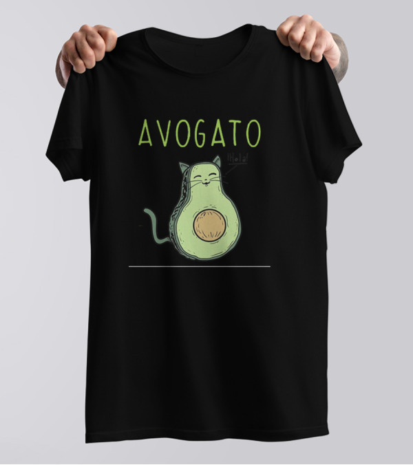 Avogato Meow Cat Avocado T-Shirt