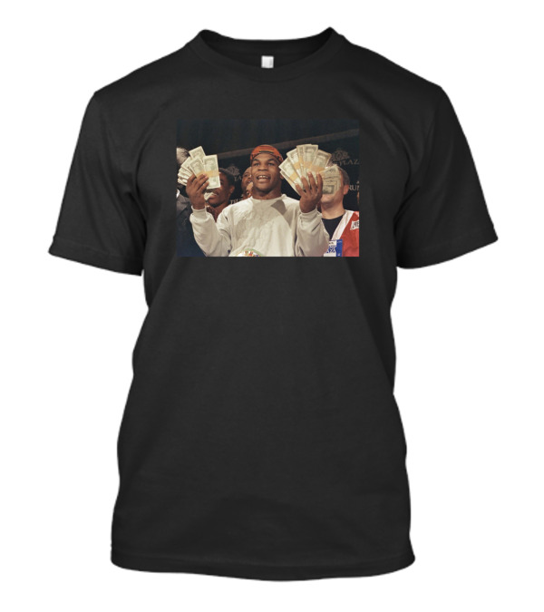 Mike Tyson Holding Money Boxing Champion Vintage Photo T-Shirt
