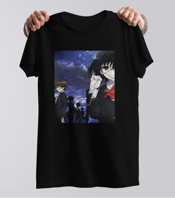 Misaki Mei Another Anime Character Fence Scene T-Shirt