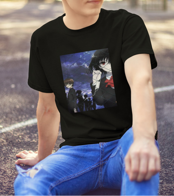 Misaki Mei Another Anime Character Fence Scene T-Shirt