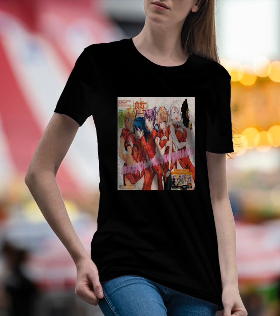 Shokugeki No Soma Nakiri Erina Chinese Dress Manga Art Girls T-Shirt