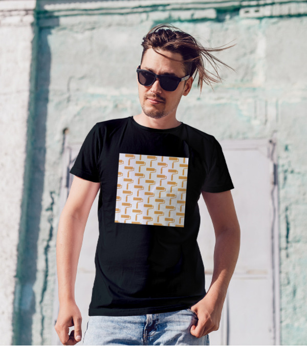 Paint Roller Background T-Shirt