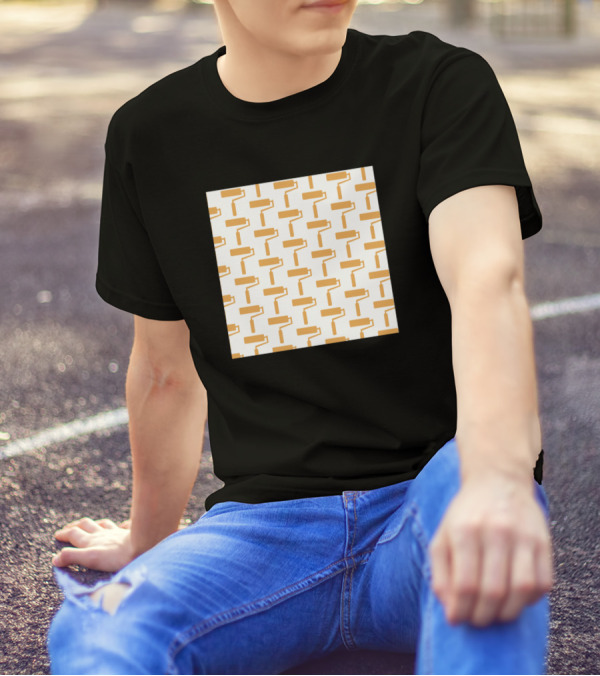 Paint Roller Background T-Shirt