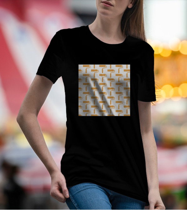Paint Roller Background T-Shirt