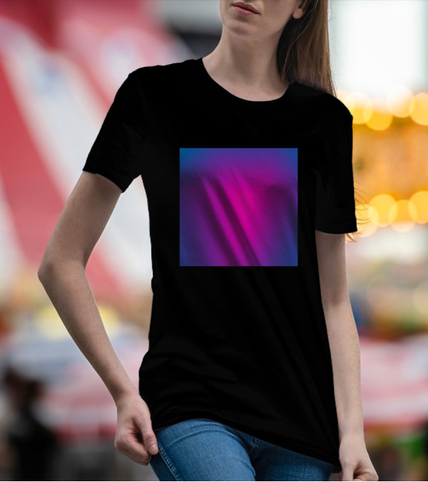 Pink Blue Gradient Texture T-Shirt