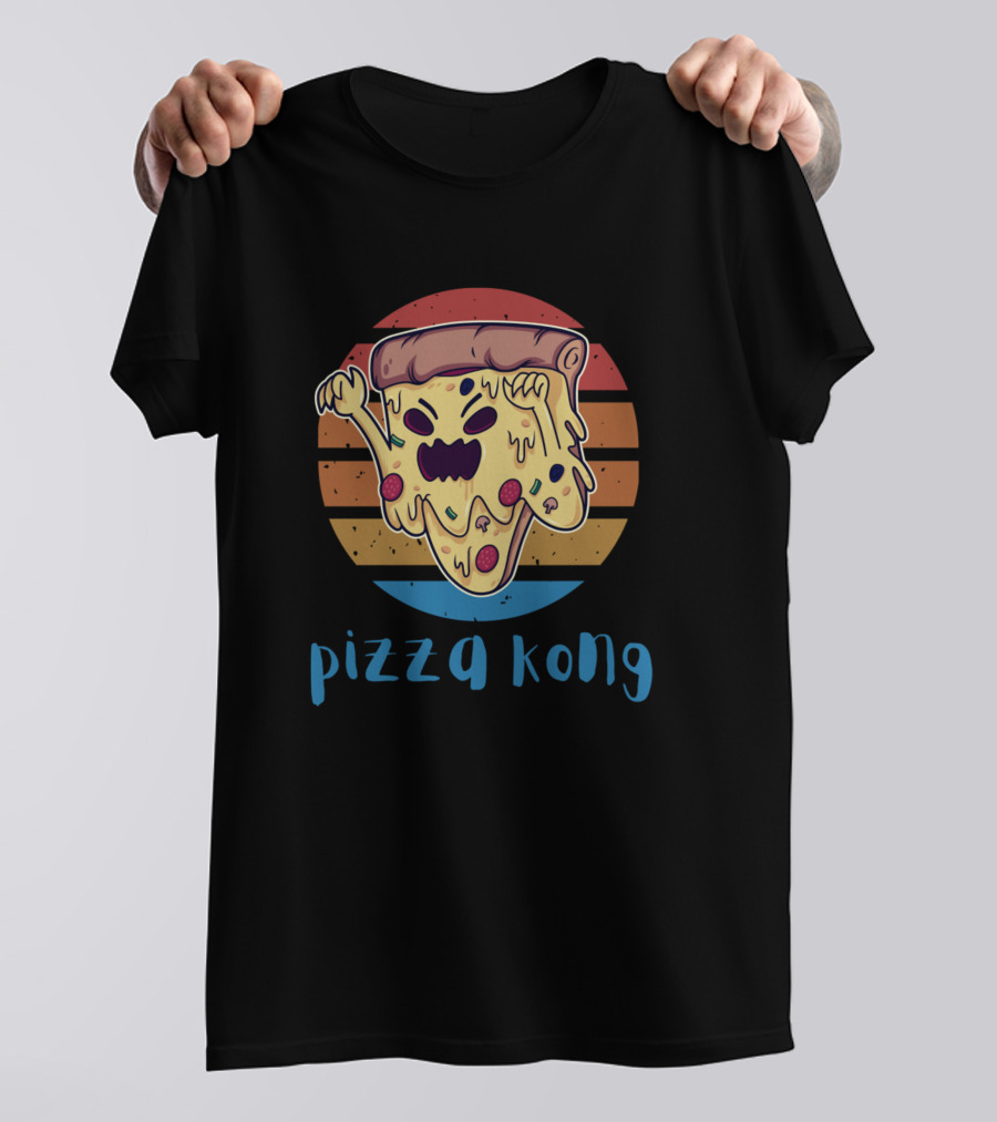 Pizza Kong Giant Cheese Slice Roaring T-Shirt