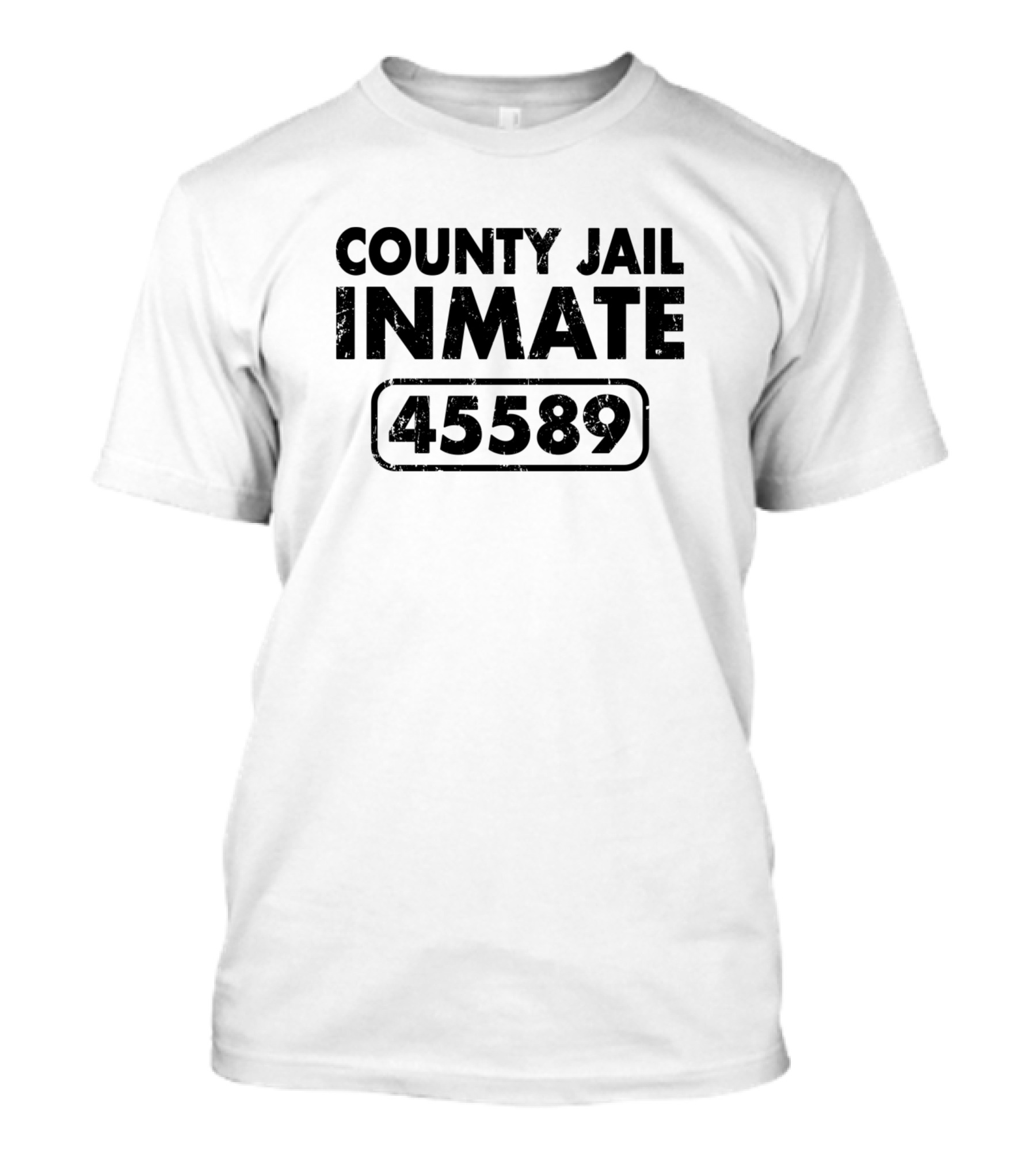 County Jail Inmate 45589 Prisoner Costume Jga T-Shirt