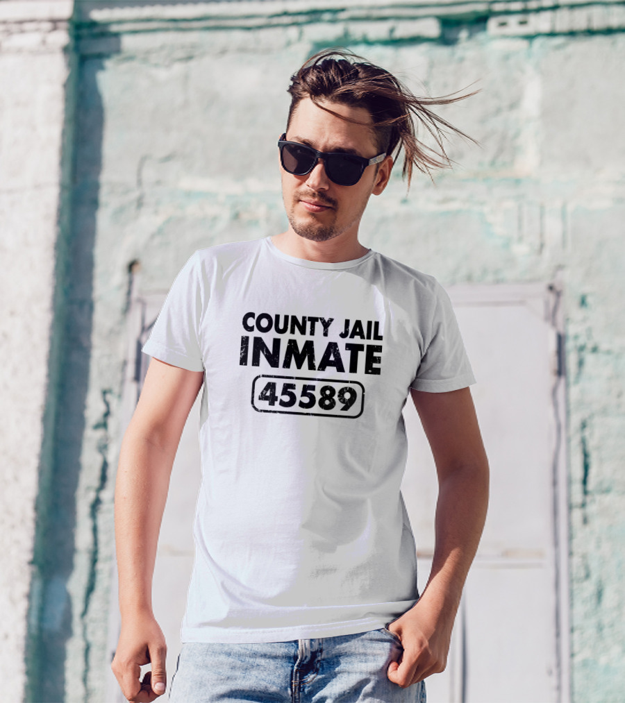 County Jail Inmate 45589 Prisoner Costume Jga T-Shirt
