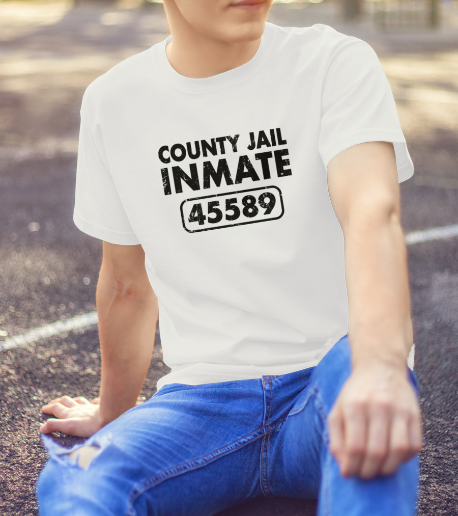 County Jail Inmate 45589 Prisoner Costume Jga T-Shirt