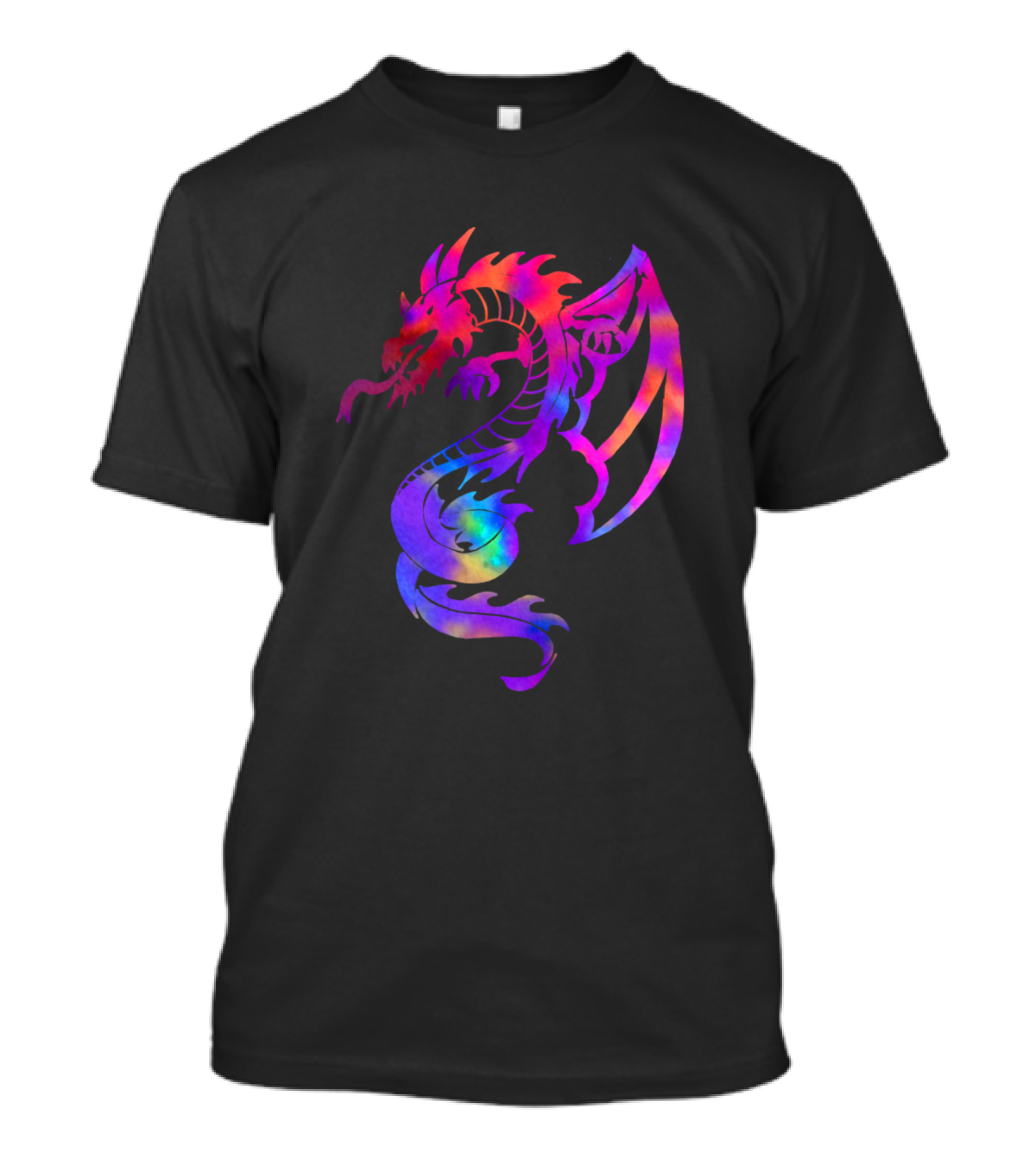 Rainbow Dragon Fantasy Creature Vibrant Spectrum T-Shirt