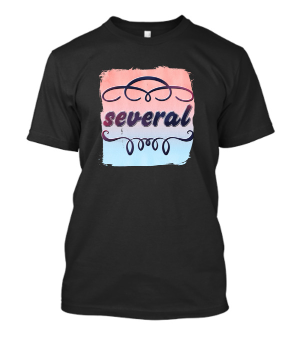 Several Pastel Elegant Swirls And Abstract Brushstroke T-Shirt