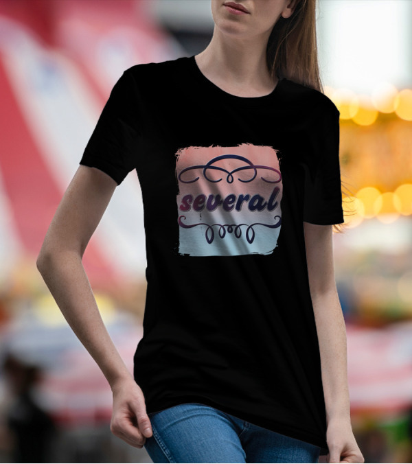 Several Pastel Elegant Swirls And Abstract Brushstroke T-Shirt