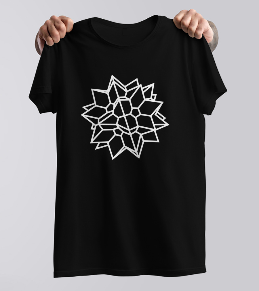 Stellated Polyhedra Geometric Symmetry Pattern T-Shirt