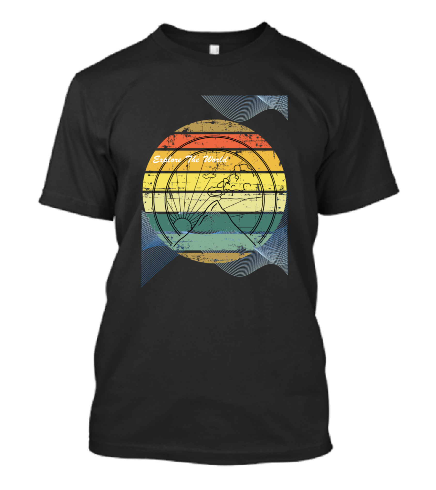 Explore The World Summer Of Surfing Vintage Surf T-Shirt