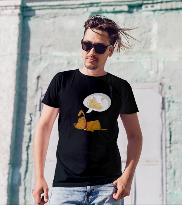 Sweet Dream Are Made Of Cheese Dog Sleeping With Cheese Dream Bubble T-Shirt