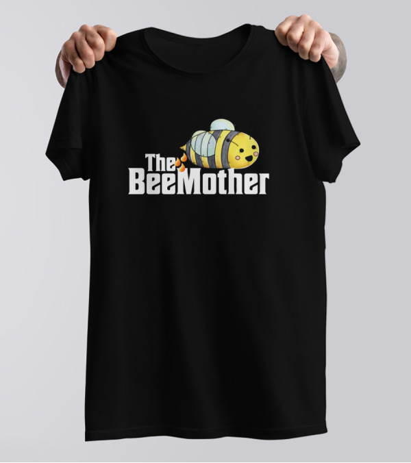 The BeeMother Cute Cartoon Bee Design With Happy Smile T-Shirt