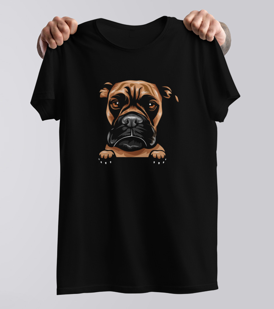 The Dog Iconic Bulldog Peeking T-Shirt