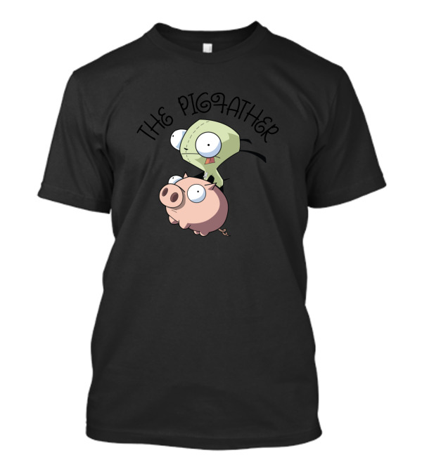 The Pigfather Invader Zim Gir Riding Pig T-Shirt
