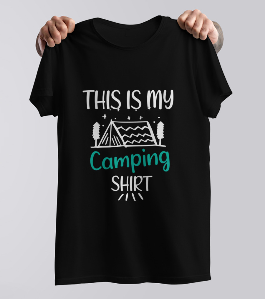 This Is My Camping Shirt Funny Camper Road Trip T-Shirt