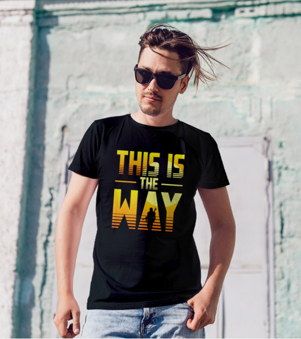 This Is The Way Mandalorian Silhouette Sunset T-Shirt