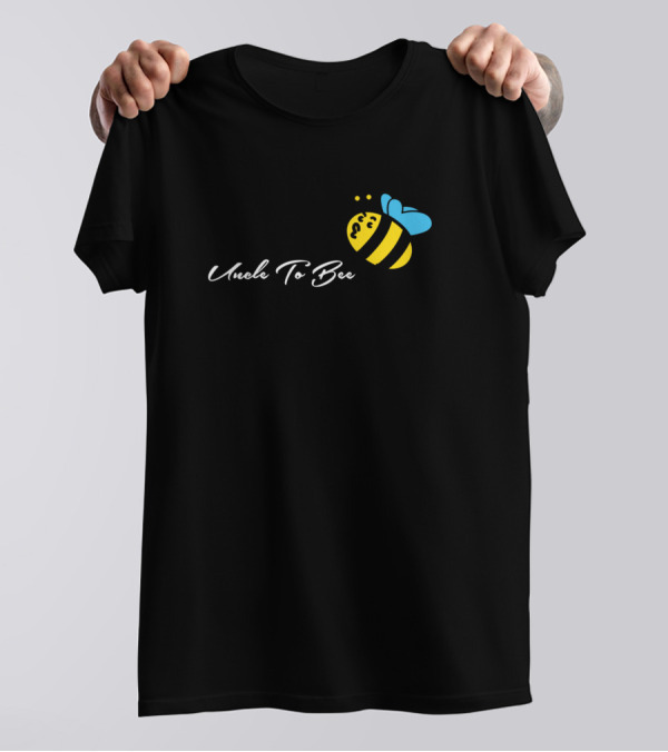 Uncle To Bee With Cartoon Yellow And Black Bumblebee T-Shirt
