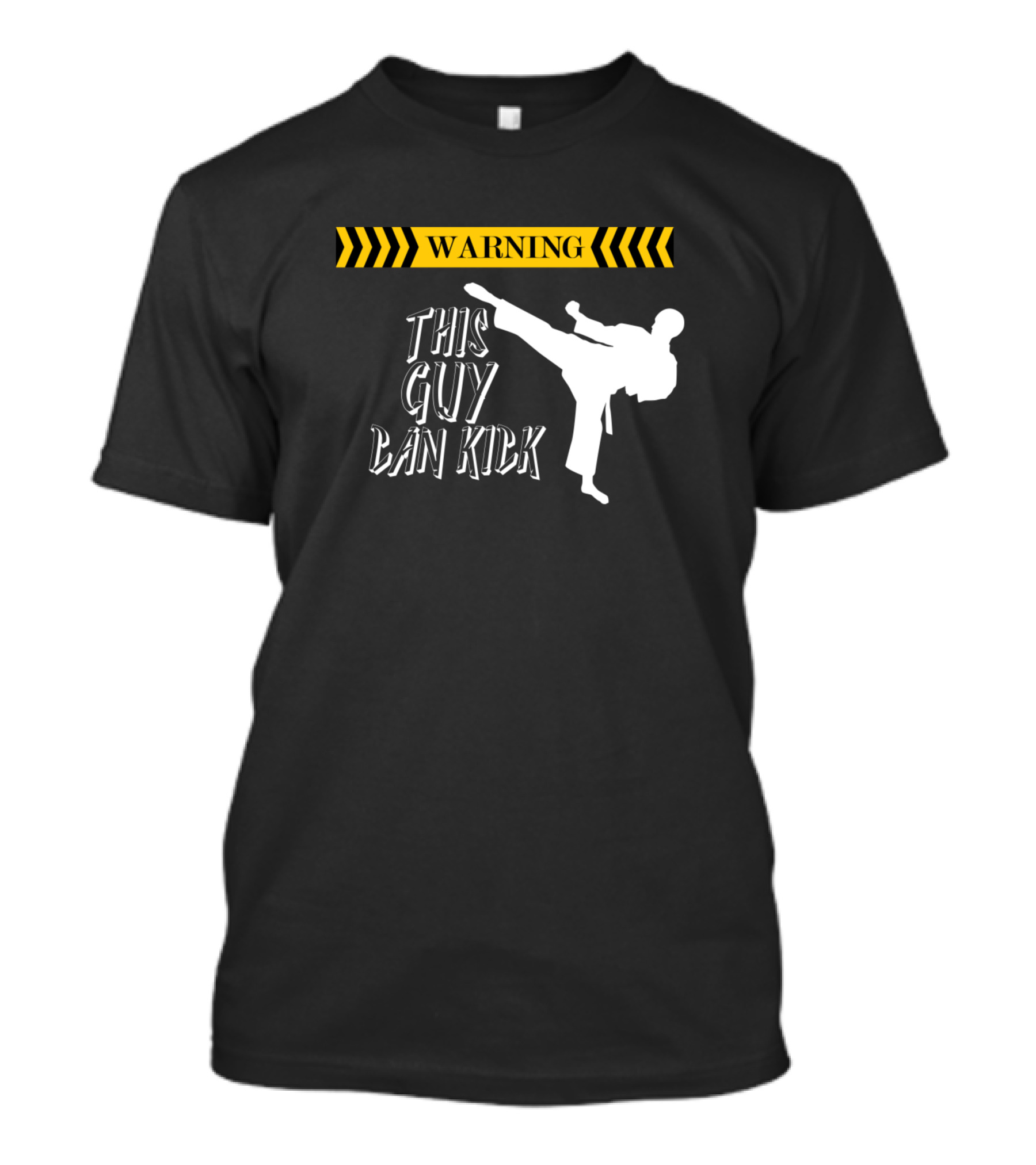 WARNING This Guy Can Kick Karate T-Shirt