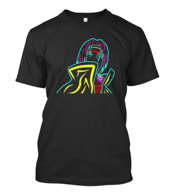 Itachi Sasuke Uchiha Neon Manga T-Shirt