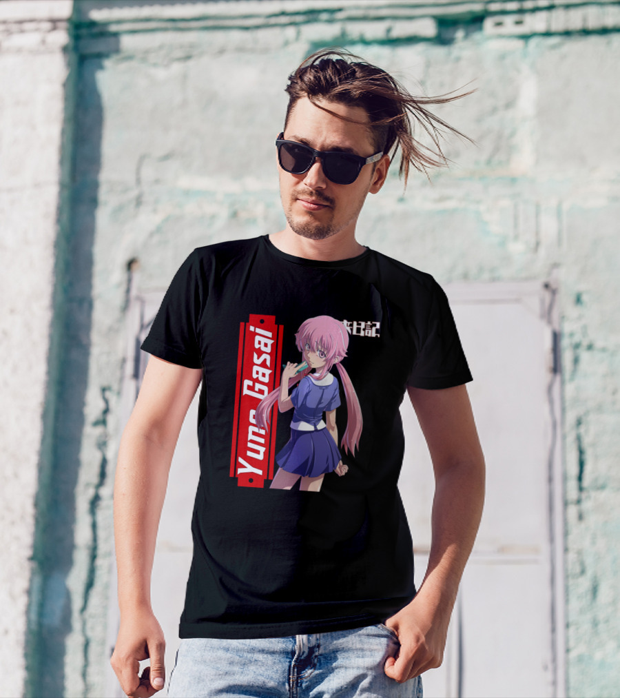 Kawaii Yuno Gasai Future Diary Anime Character Pose T-Shirt