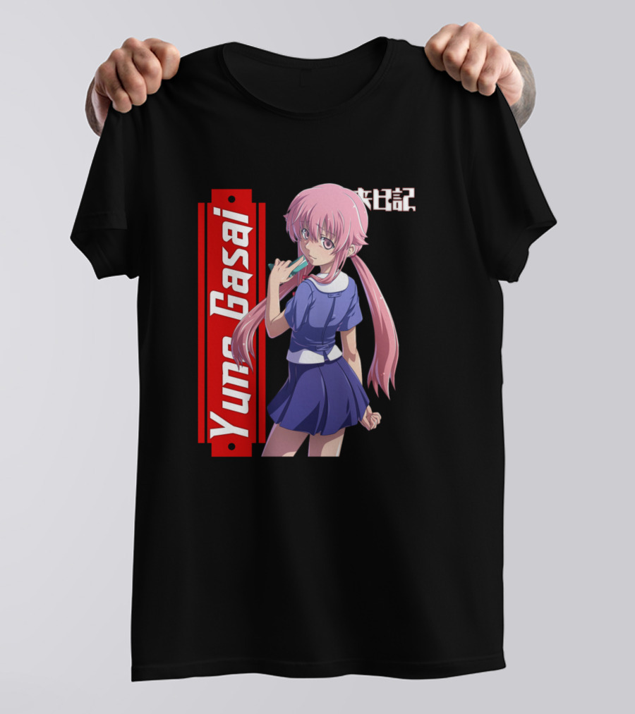 Kawaii Yuno Gasai Future Diary Anime Character Pose T-Shirt